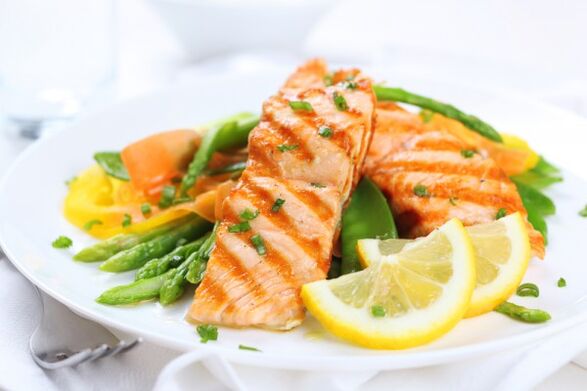 Pescado al horno - plato dietético